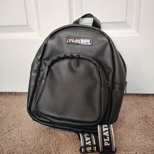 Black Playboy mini backpack